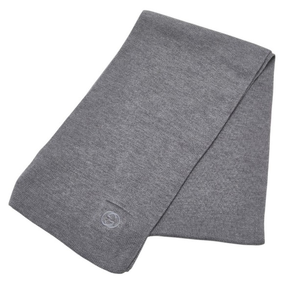 Gucci Interlocking G Scarf, Gray Wool, Women's - Picture 1 of 10